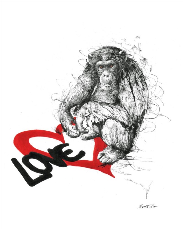 Scott Tetlow — Love - Miniature (mounted)