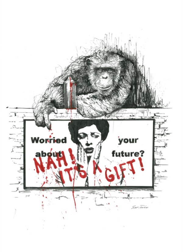 Scott Tetlow — Nah, It's A Gift... - Deluxe (unframed)