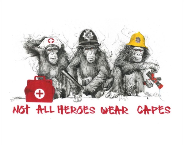 Scott Tetlow — Not All Heroes Wear Capes - Miniature (mounted)