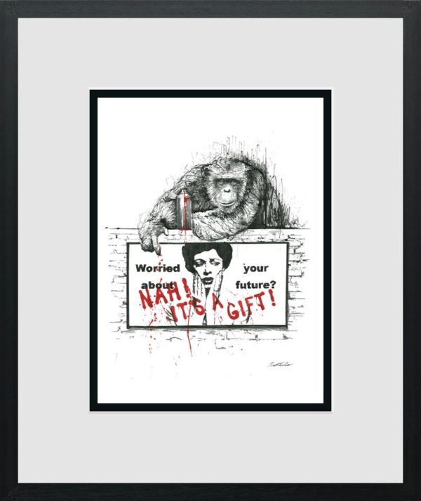 Scott Tetlow — Nah! It's A Gift - Miniature (framed)