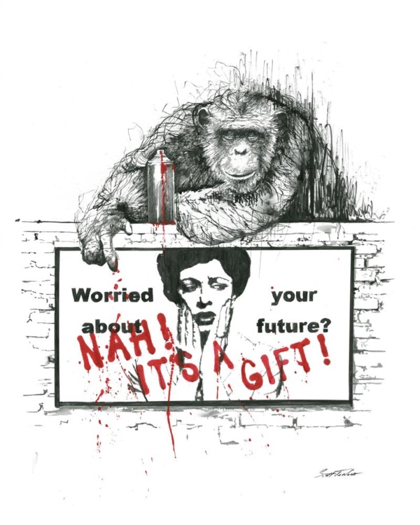 Scott Tetlow — Nah! It's A Gift - Miniature (mounted)