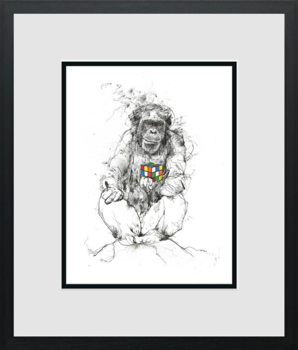 Scott Tetlow — Puzzled - Miniature (framed)