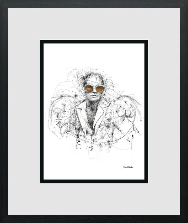 Scott Tetlow — Rocketman - Miniature (framed)