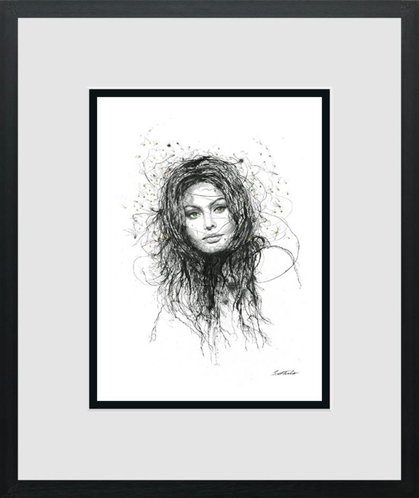 Scott Tetlow — Sophia Loren - Miniature (framed)