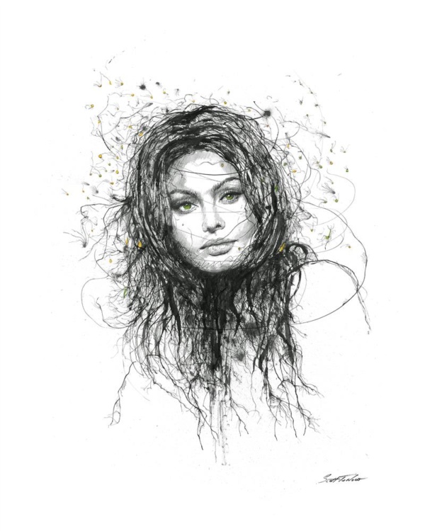 Scott Tetlow — Sophia Loren - Miniature (mounted)