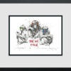 Scott Tetlow — The No Evils - Miniature (framed)