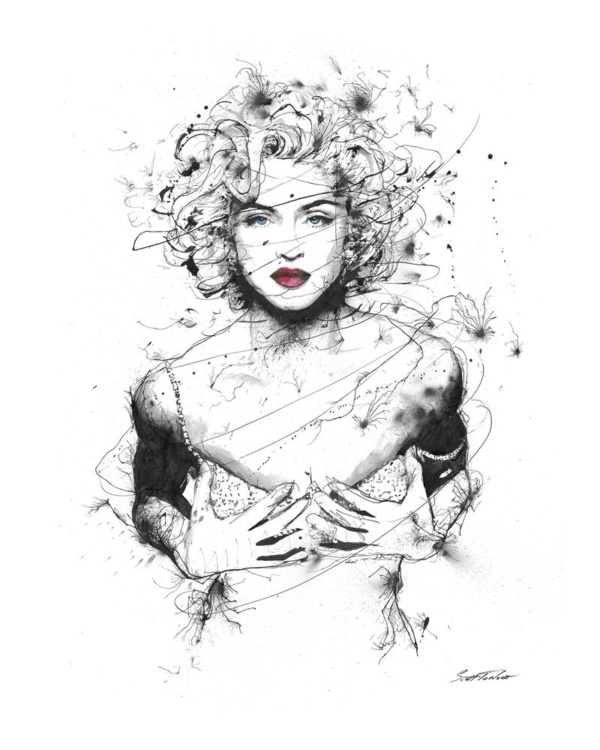 Scott Tetlow — The Queen Of Pop - Miniature (mounted)