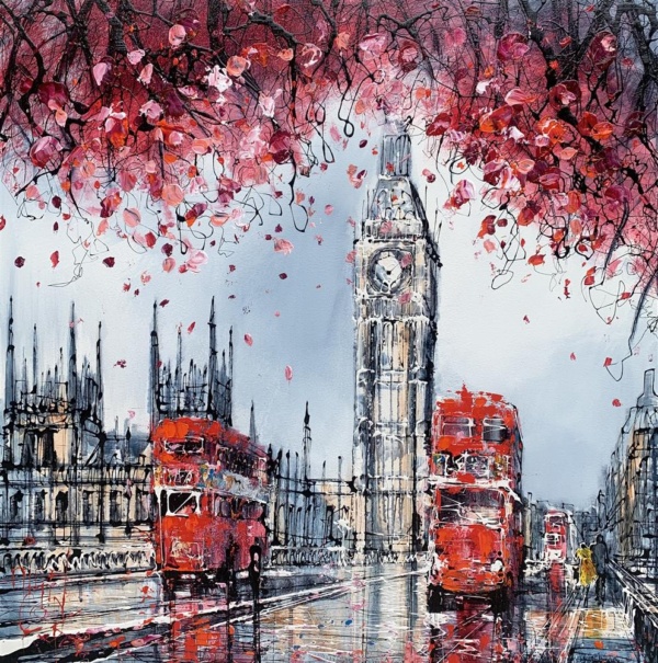 Nigel Cooke — Crossing The Thames (unframed)