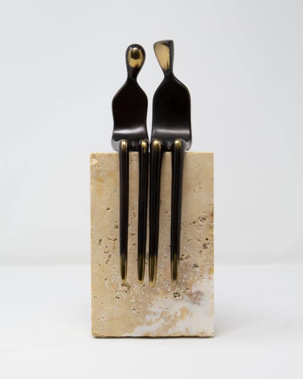 Next To Me On Travertine by Yenny Cocq