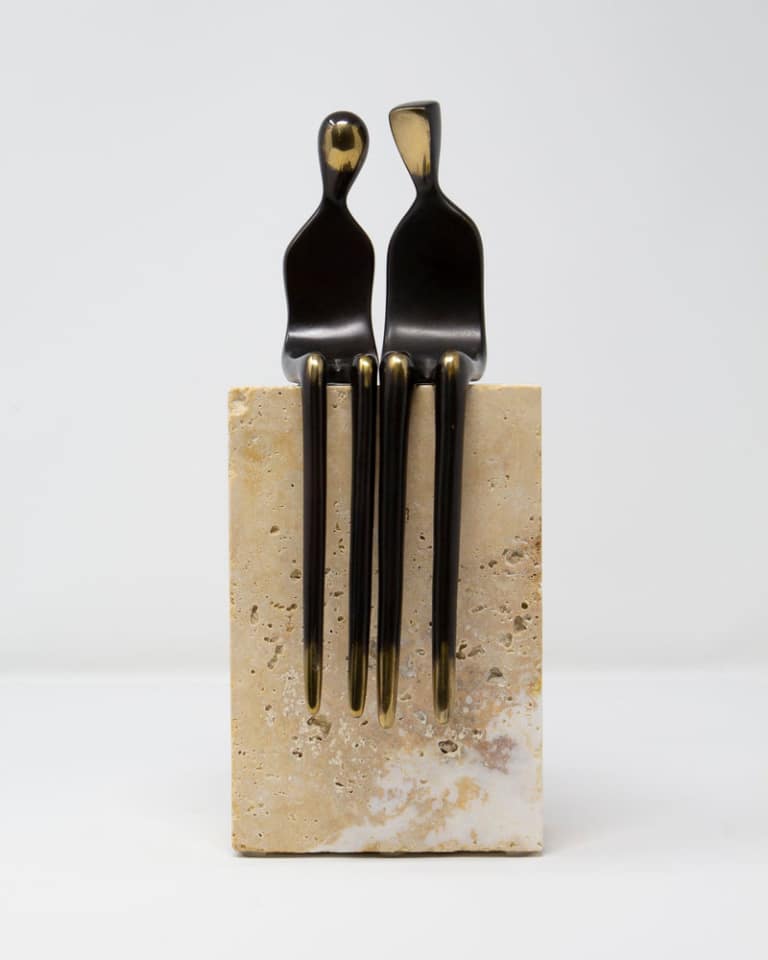 Next To Me On Travertine by Yenny Cocq