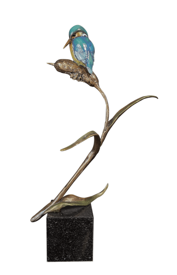 Kingfisher with Granite Base (1262) by Michael Simpson