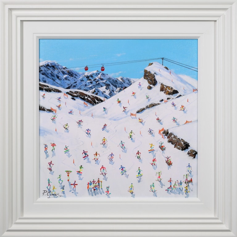 Snowboarders & Gondolas by Paola Cassais