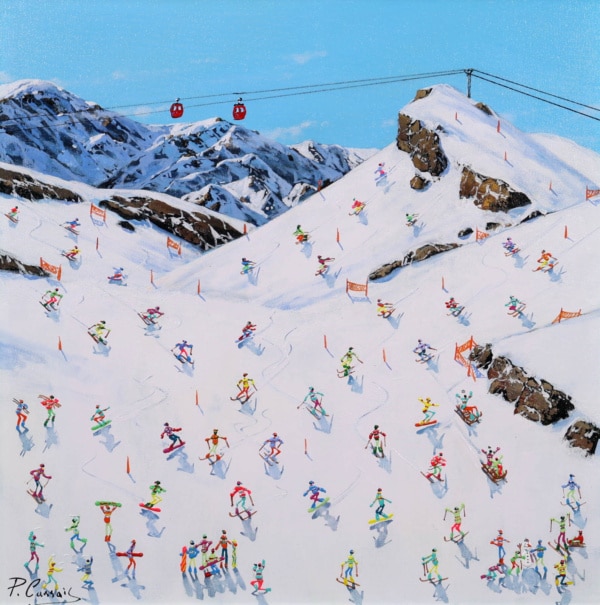 Paola Cassais — Snowboarders & Gondolas (view 2)
