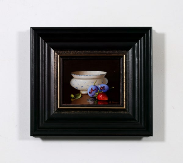 Ronald Berger — Plums & Strawberry In Porcelain Bowl (view 6)