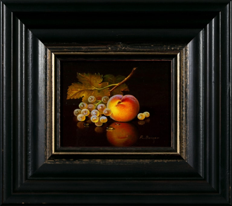 Peach & Green Grapes by Ronald Berger