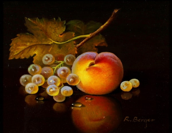 Ronald Berger — Peach & Green Grapes (view 2)