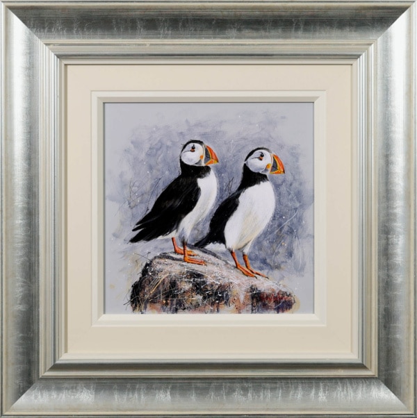 Puffin Pair by Ruby Keller