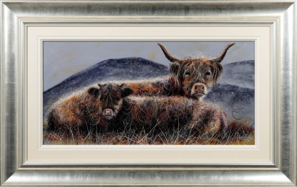 Two Young Calfs by Ruby Keller