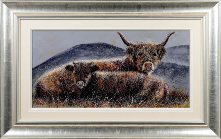 Two Young Calves by Ruby Keller
