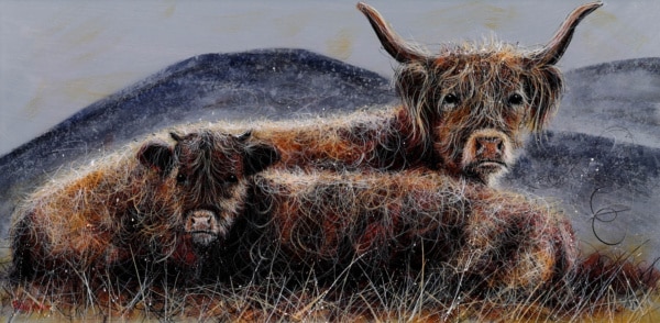 Ruby Keller — Two Young Calfs (view 2)