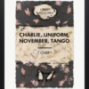 Hue Folk — Charlie, Uniform, November, Tango - Bronze Leaf (framed)