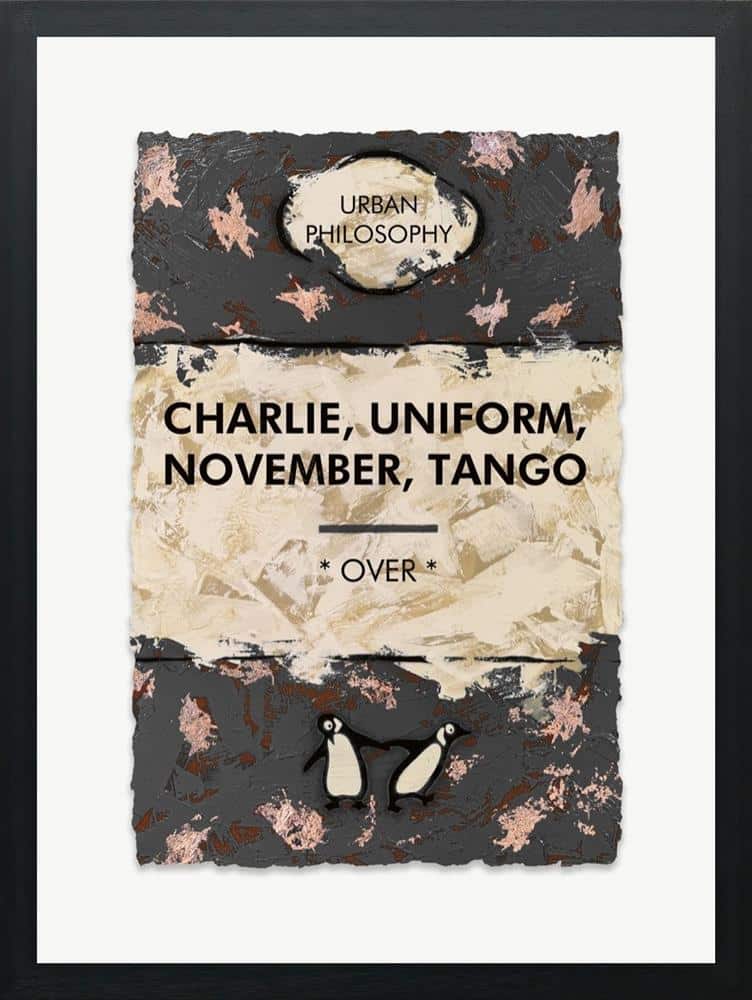 Charlie, Uniform, November, Tango – Bronze Leaf by Hue Folk