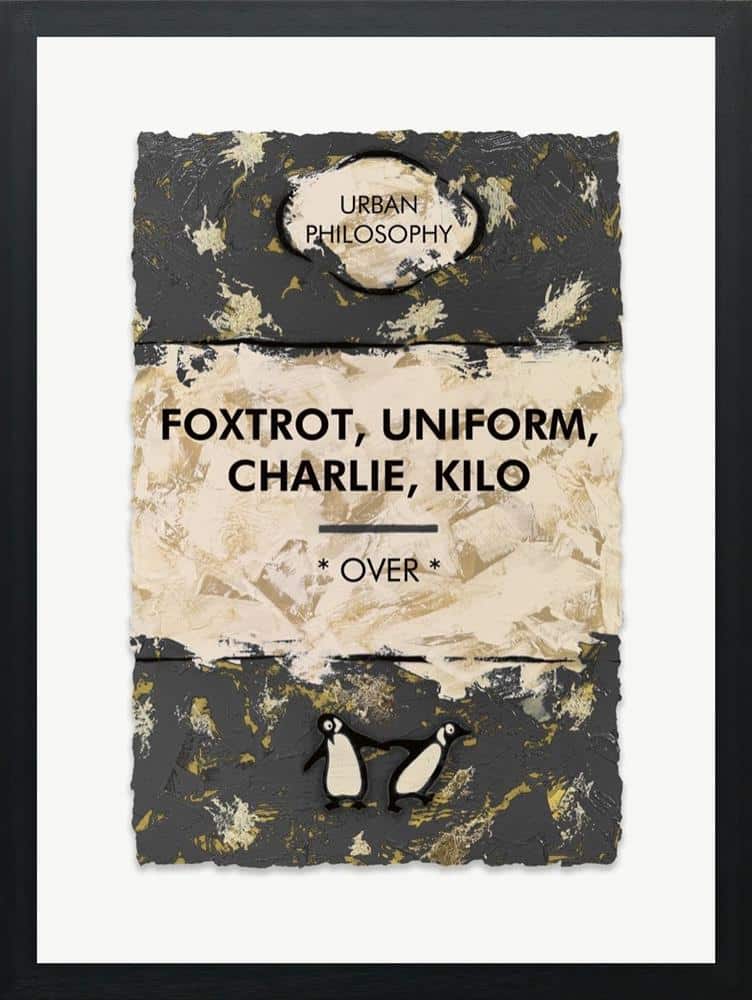 Foxtrot, Uniform, Charlie, Kilo – Golf Leaf by Hue Folk