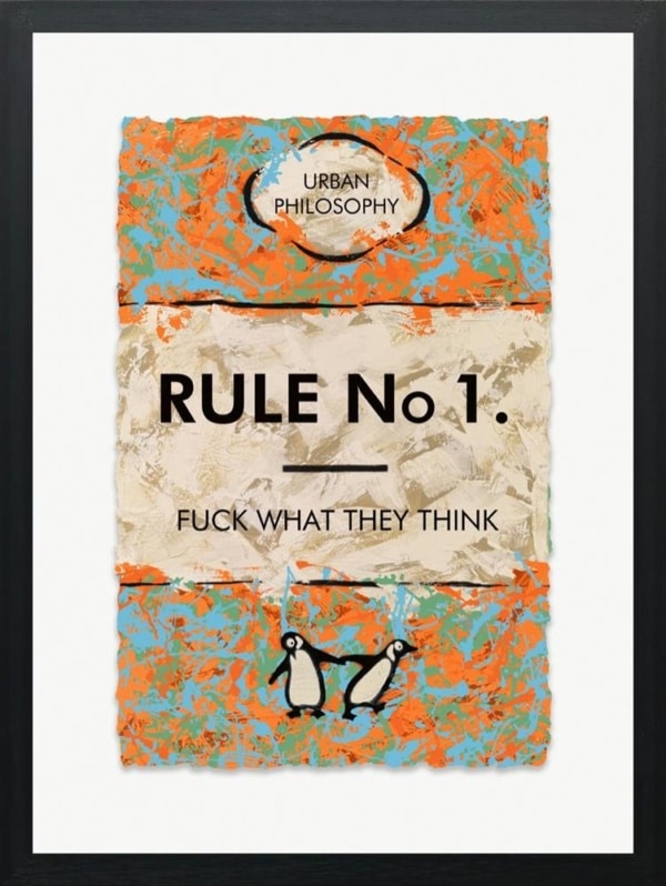 Hue Folk — Rule No.1 (framed)